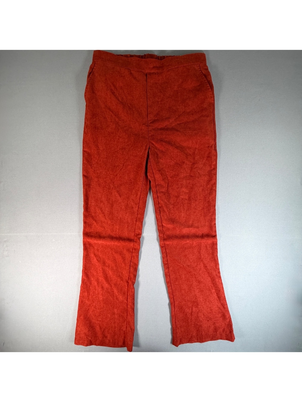 Spirit Halloween Scooby Doo Velma Pants Womens S Orange Corduroy Flare Costume